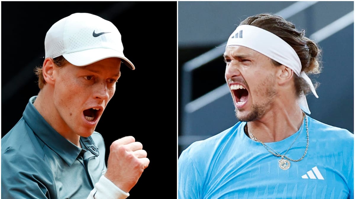 Jannik Sinner vs Alexander Zverev: hora y dónde ver EN VIVO la final del Masters de Madrid