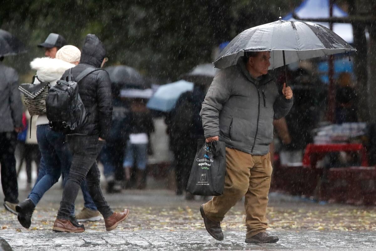 La próxima semana se esperan lluvias en la zona central de Chile.