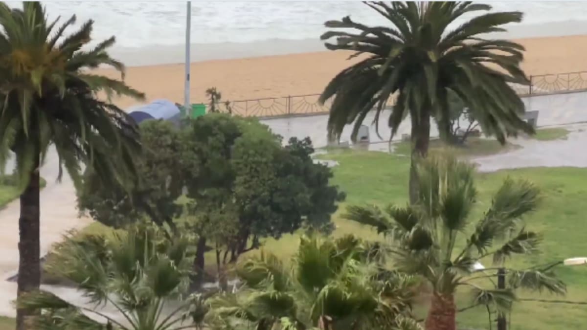 VIDEO | Viña del Mar bajo el agua: Registros muestran el impacto del sistema frontal en la Quinta Región