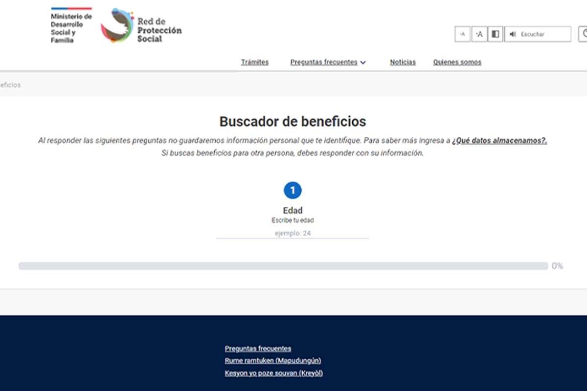 Sitio Web Red de Protección Social.