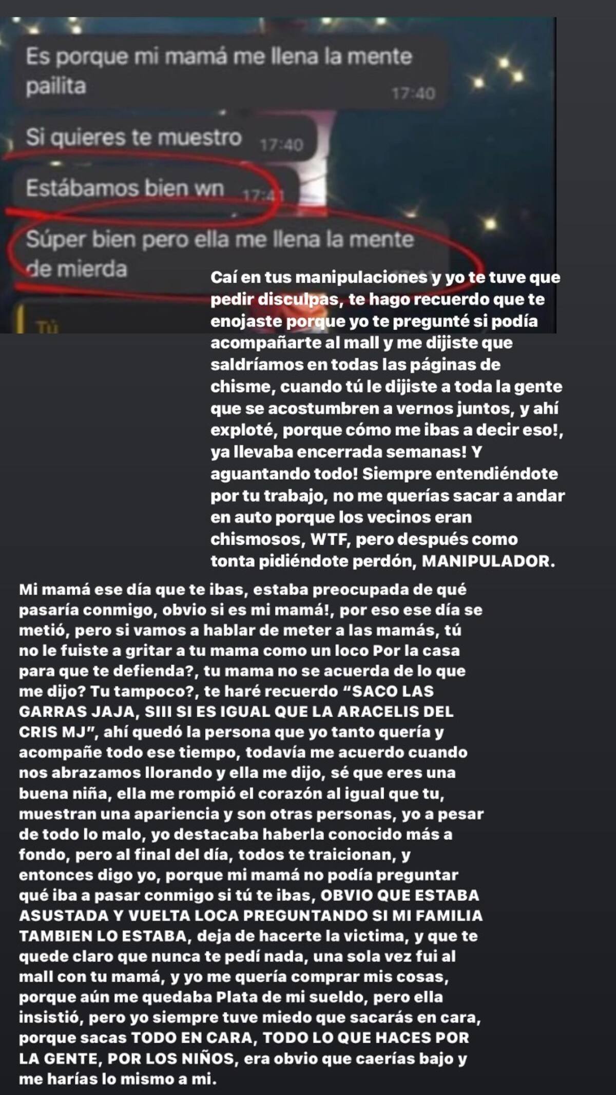 Skarleth funa a Pailita a través de su cuenta de Instagram.