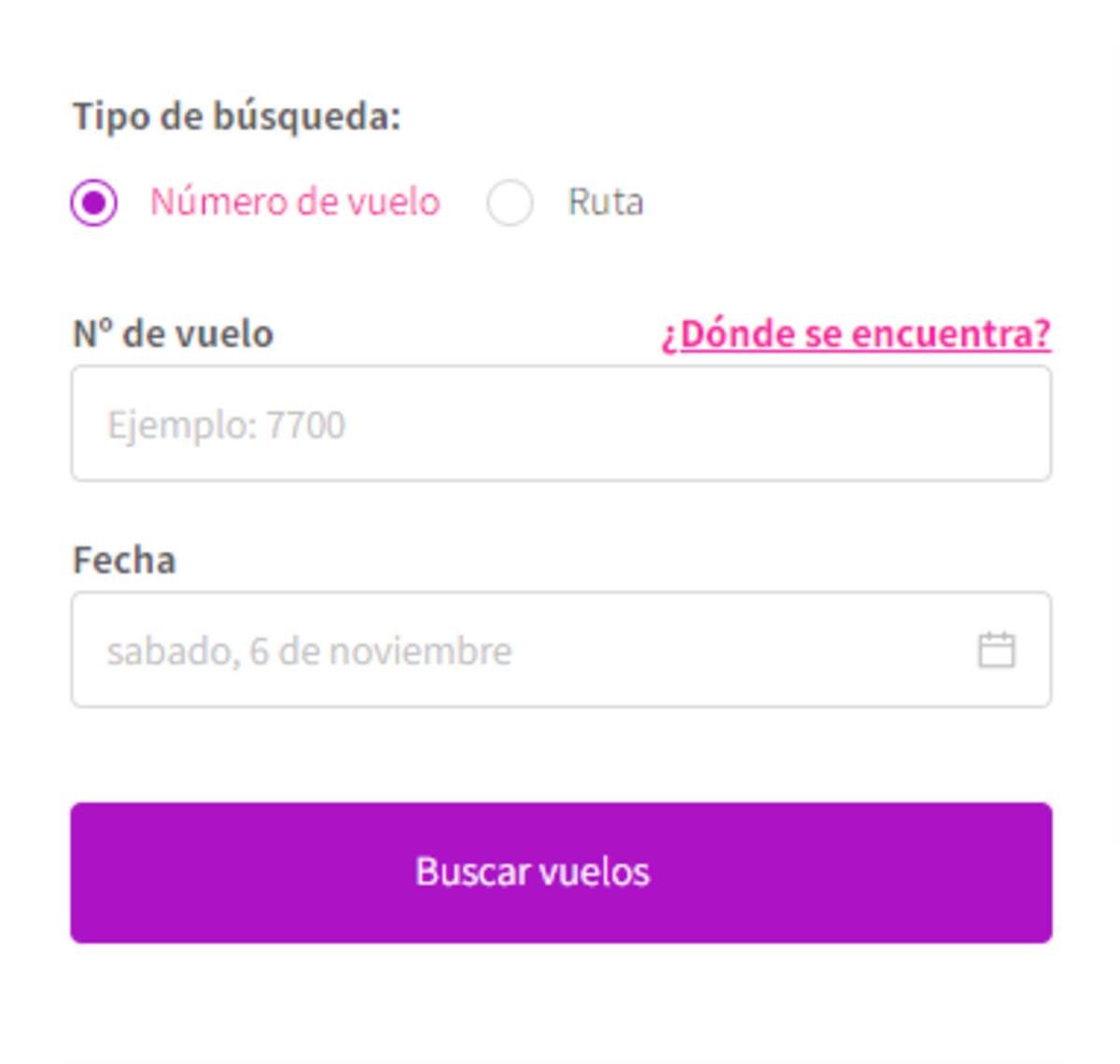 Aquí puedes conocer el estado de tu vuelo de Sky.