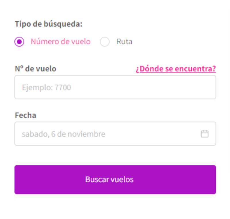 Aquí puedes conocer el estado de tu vuelo de Sky.