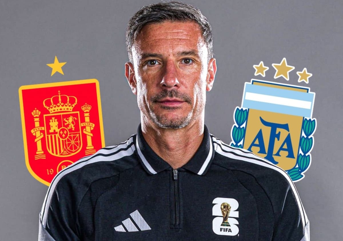 El árbitro que estará en la final entre España y Argentina.