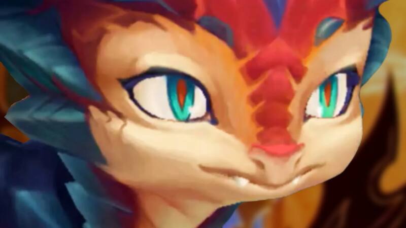 El rostro con que quedó el personaje de "League of Legends".