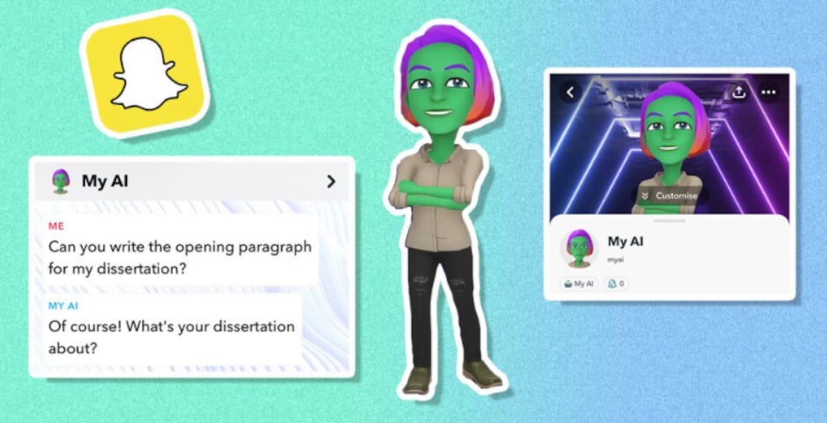 Conoce todos los detalles de este nuevo chatbot de Snapchat. Créditos: Snapchat.