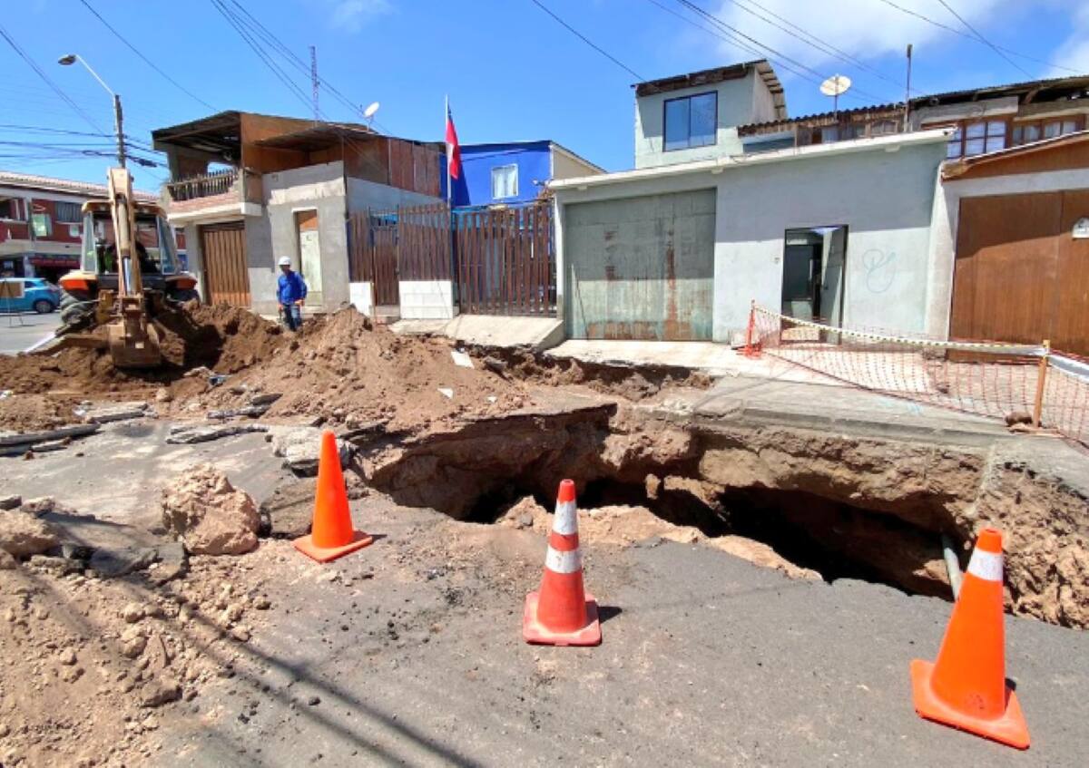 La aparición de este nuevo socavón se suma a los otros miles de forados en la misma comuna.