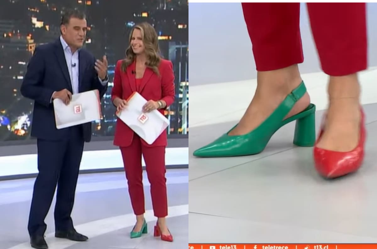 Este es el motivo por el que Soledad Onetto usó zapatos diferentes en el noticiero de Canal 13