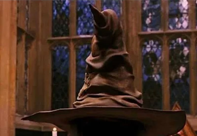 Sombrero seleccionador de Harry Potter | Foto: Captura de pantalla de la película