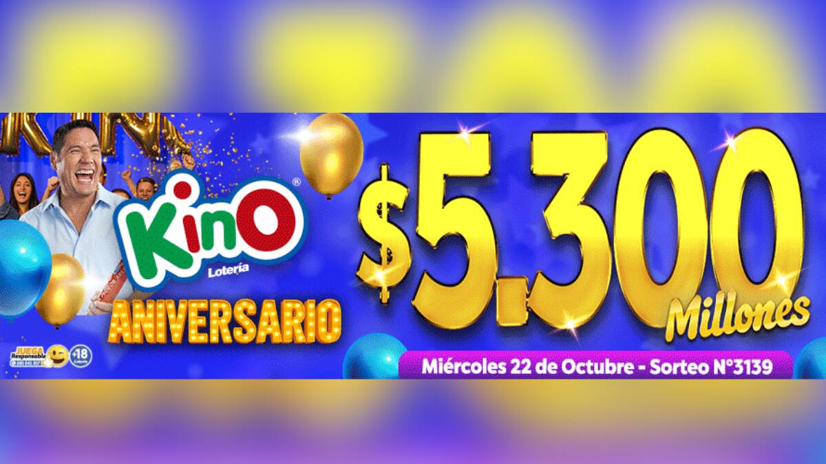 Resultados del sorteo 3139 del Kino: Cuatro personas ganaron $1.449.441 este miércoles