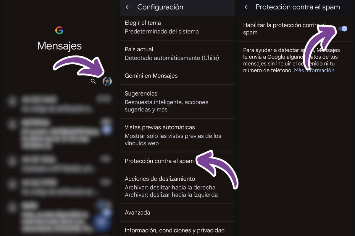 Sigue estos pasos para evitar los mensajes no deseados.