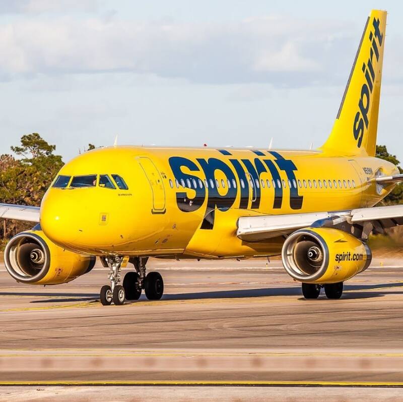 Spirit Airlines es una de las empresas afectadas. Créditos: @spiritairlines
