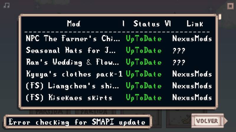 Con este mods, podrás saber siempre si tienes alguno que no esté actualizado.