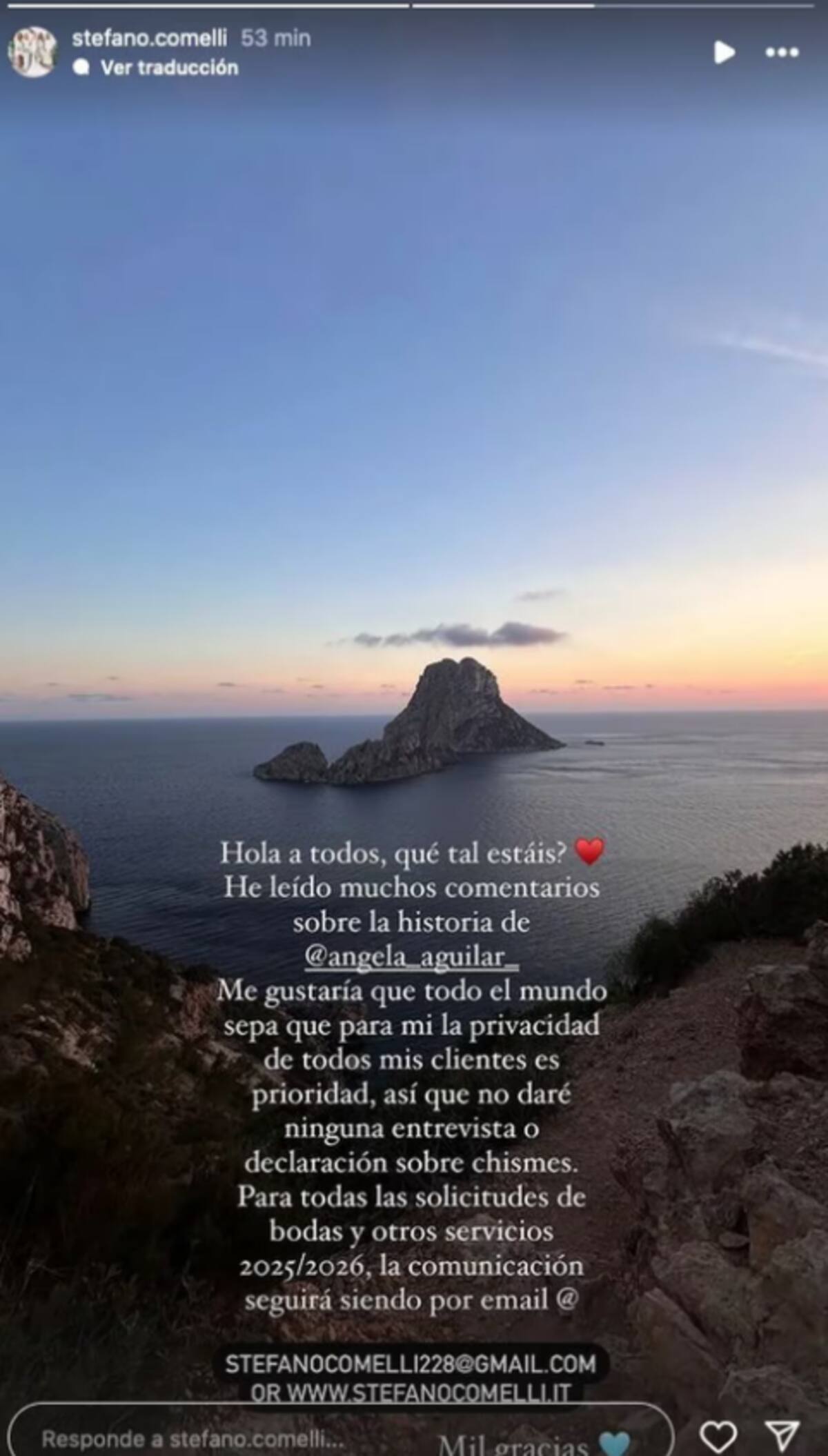 Stefano Camelli rompió el silencio.