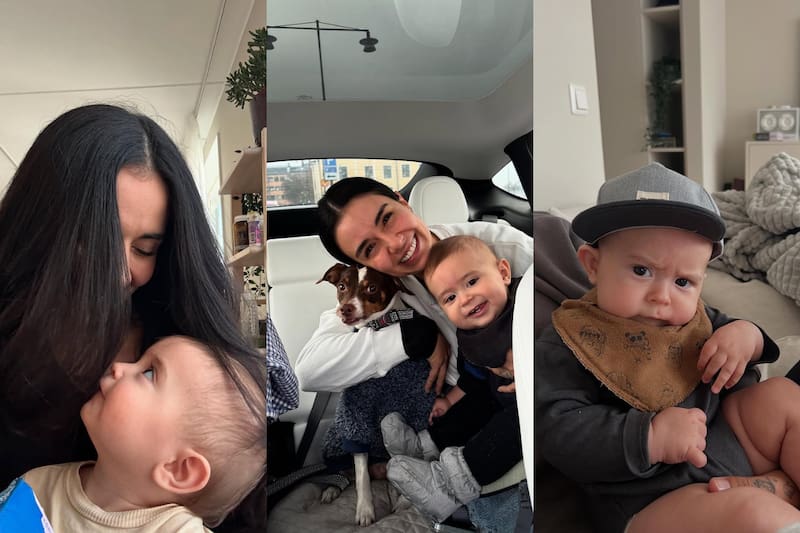 La actriz compartió fotos de su hijo.