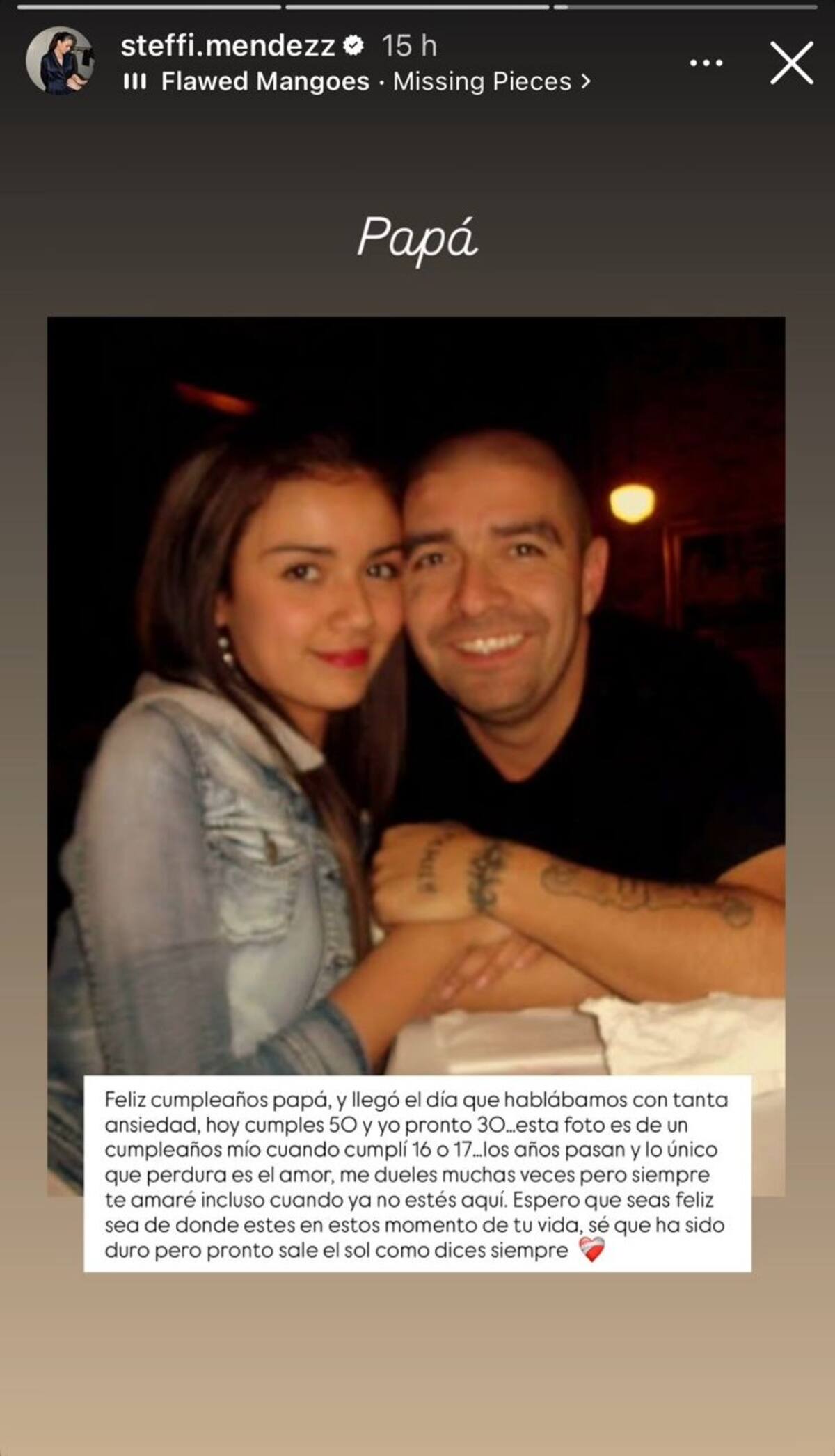 La dupla son hija y padre.