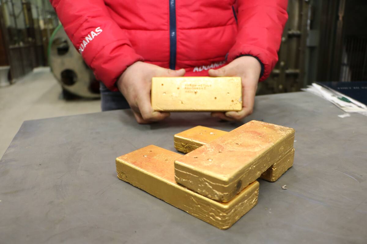 Así son los lingotes de oro de la Subasta Aduanera 2023. Créditos: ATON.