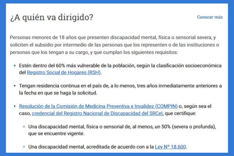 Requisitos para recibir el aporte del IPS.