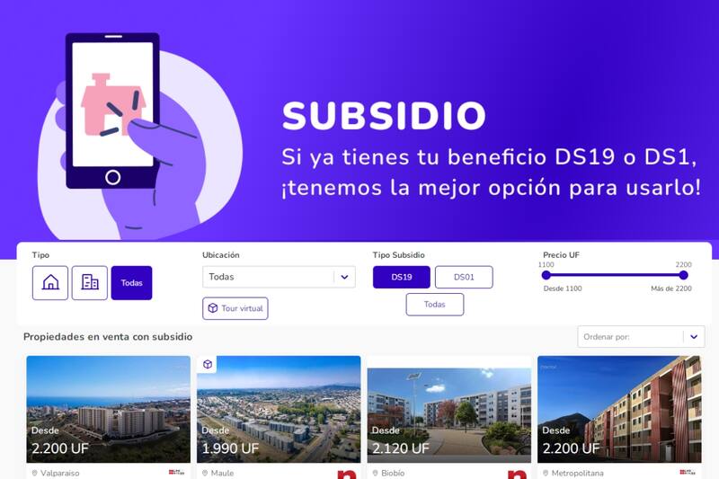 Revisa las viviendas a las que puedes acceder. Créditos: TocToc