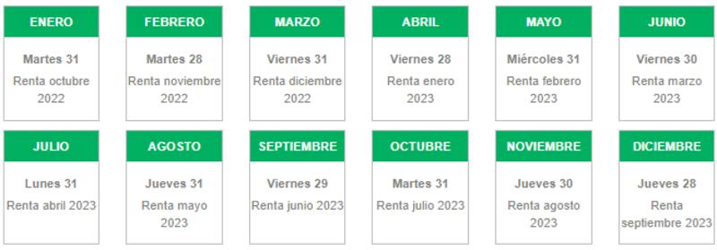 Este es el calendario con las próximas fechas de pago del SEJ.