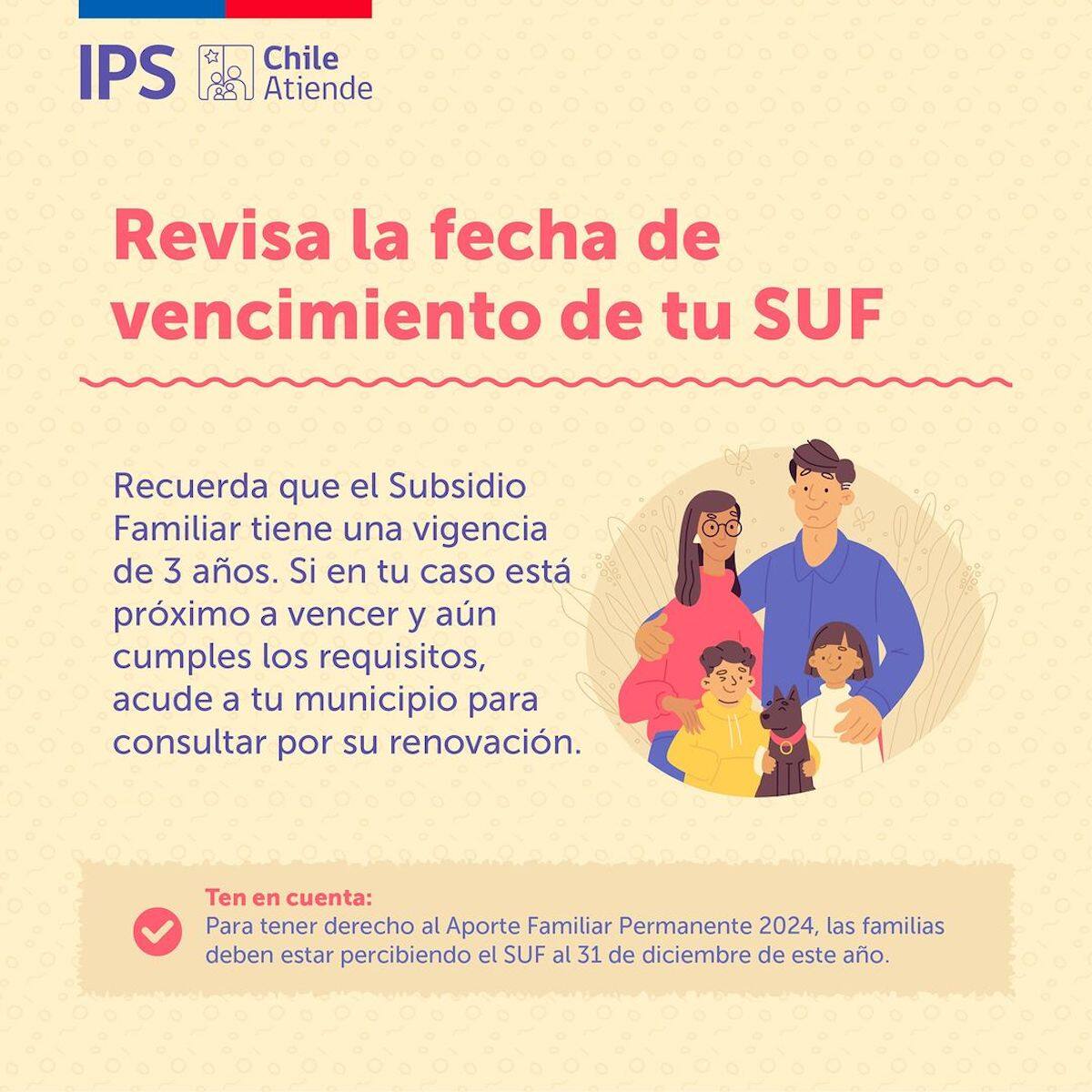 Revisa los requisitos para el Subsidio Único Familiar.