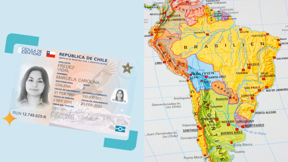 Estos son los países de Sudamérica que puedes visitar solo con tu cédula de identidad