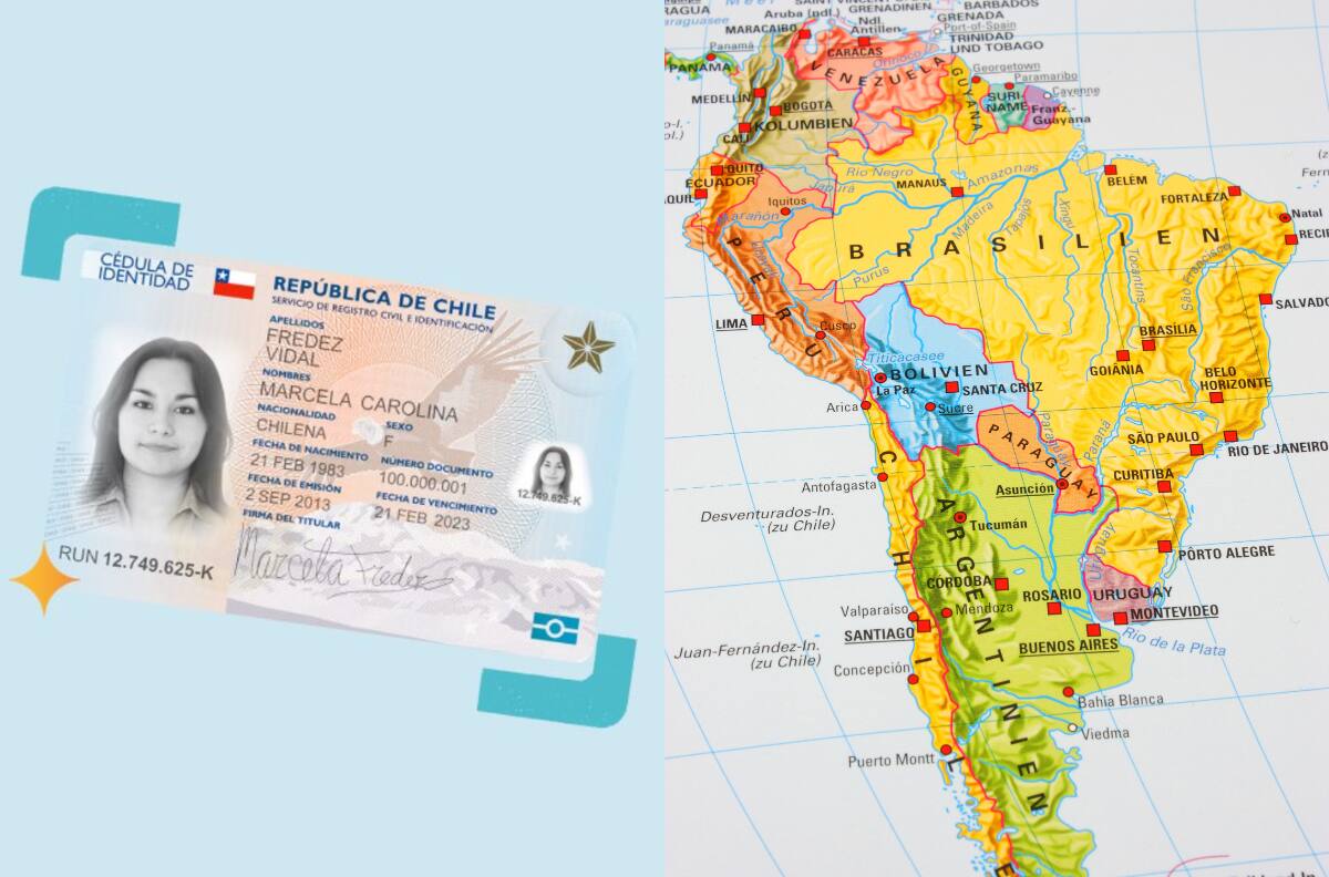 Estos son los países de Sudamérica que puedes visitar solo con tu cédula de identidad