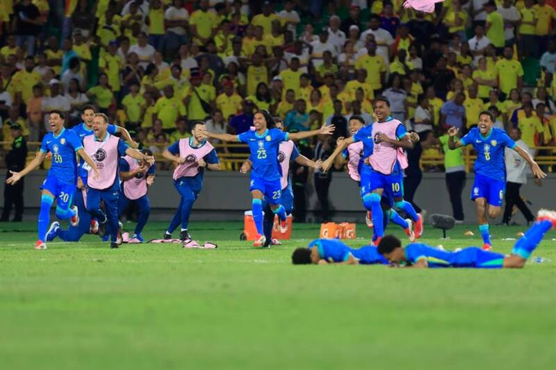Infartante final: Colombia tenía el título asegurado del Sudamericano pero Brasil le amargó la fiesta. Foto: EFE.