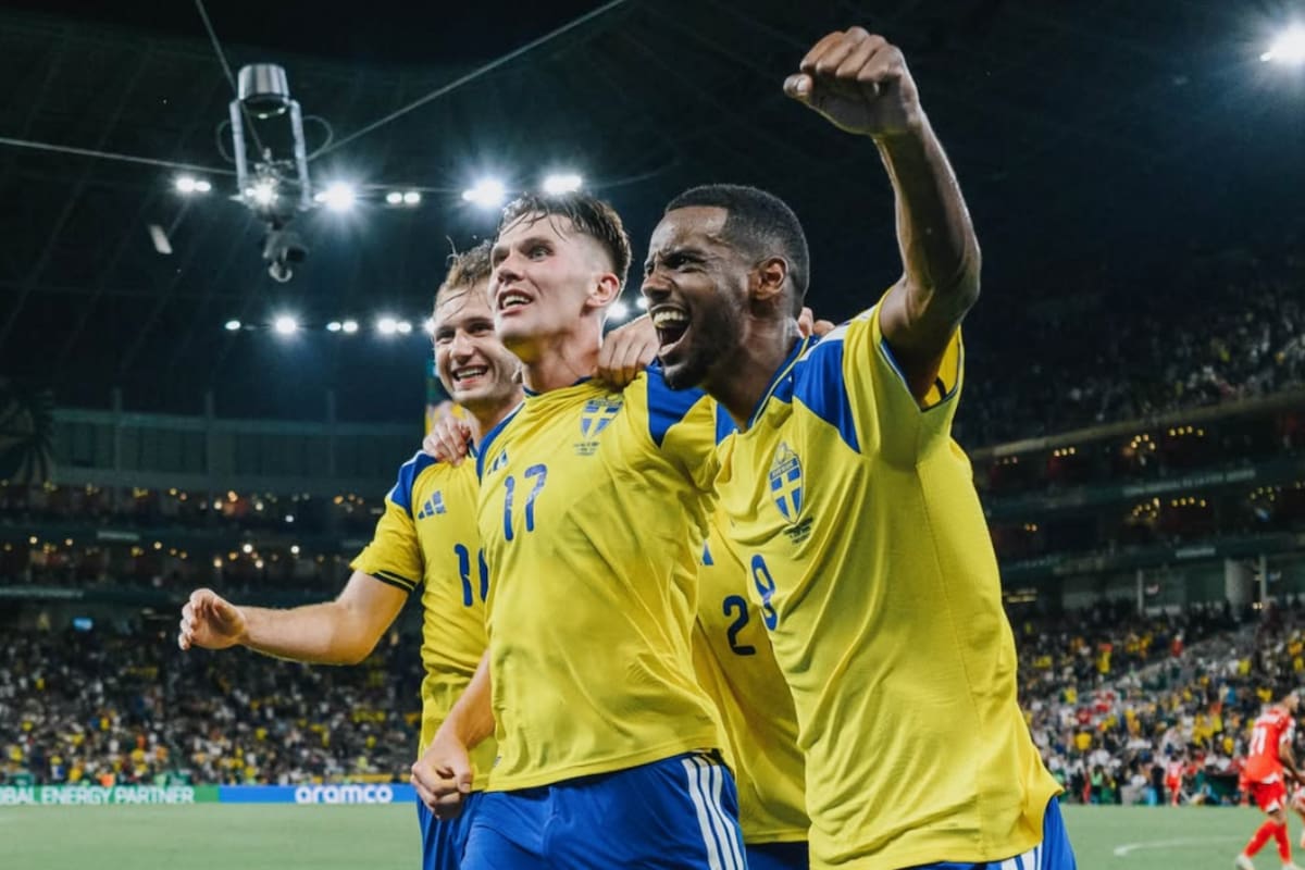 Los suecos golearon a Túnez por 5-1 en el debut. Foto: @swemnt