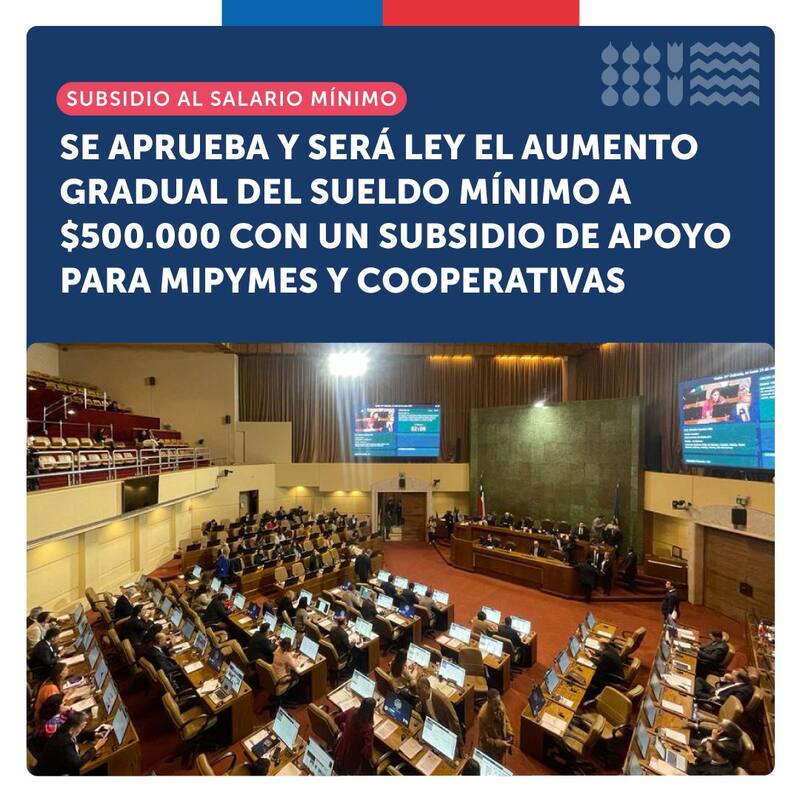 El proyecto fue aprobado en su tercer trámite constitucional y será promulgado en los próximos días. Gráfica: Gobierno.