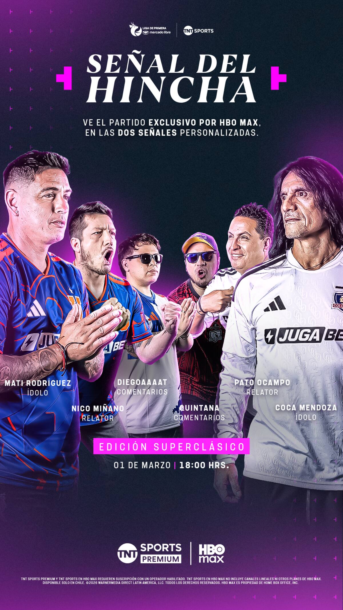 Estos serán los integrantes de la transmisión de cada equipo.