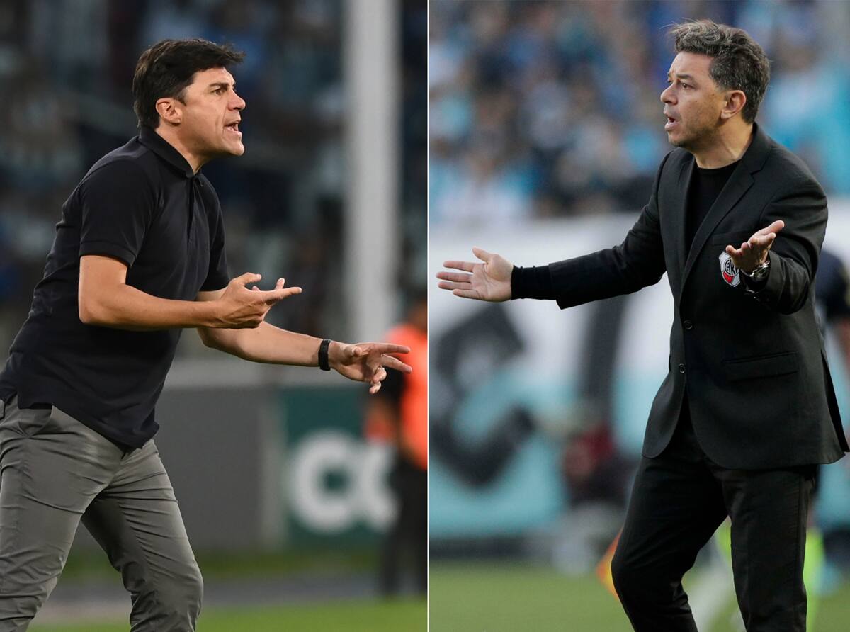 Alexander Medina de Talleres de Córdoba y Marcelo Gallardo de River Plate. EFE