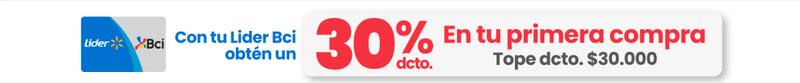 Este supermercado entrega 30% de rebaja a quienes paguen por primera vez con su tarjeta de crédito de la entidad.