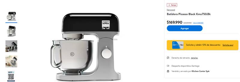 tiene esta batidora con un gran porcentaje de ahorro.
