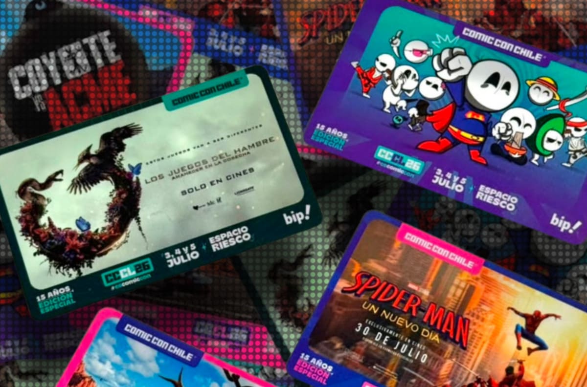 Metro de Santiago lanza inéditos diseños de tarjeta Bip! de la Comic Con: En estas estaciones puedes conseguirlas