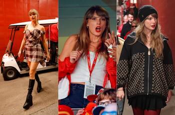 Fotos | Estos son los impactantes looks de Taylor Swift para apoyar a Travis Kelce en la temporada de la NFL