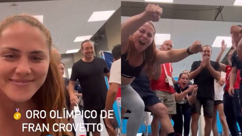 Con un inmenso “Ceacheí”: Natalia Ducó mostró la reacción del Team Chile al oro de Francisca Crovetto