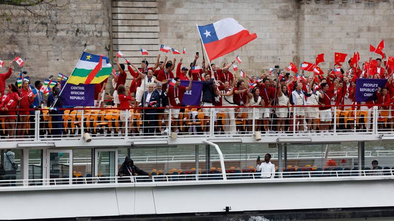 VIDEO | No se vio por TV: así fue el paso del Team Chile por la Ceremonia Inaugural de París 2024