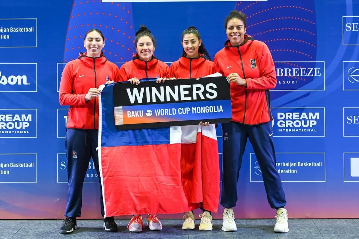 El equipo nacional clasificó al Mundial de Mongolia tras derrotar a Egipto. Foto: Federación Chilena de Básquetbol.