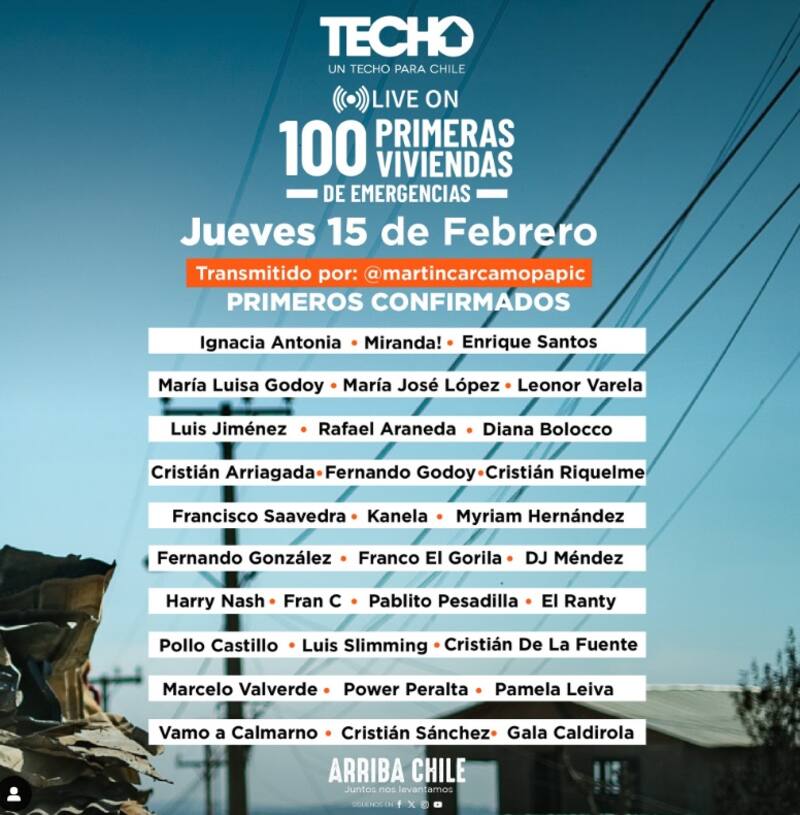 La campaña busca recaudar las primeras 100 viviendas de emergencia. Créditos: Instagram