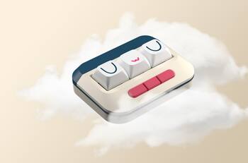 Este teclado solo tiene tres letras y forman la palabra UwU