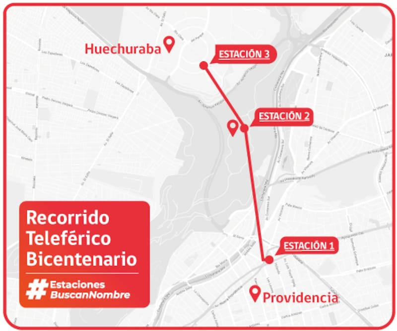 Este proyecto busca conectar cuatro comunas de la capital por medio de un recorrido de 12 minutos.