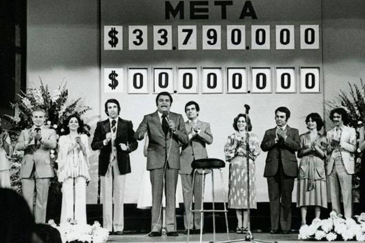 Don Francisco en la primera Teletón (1978).