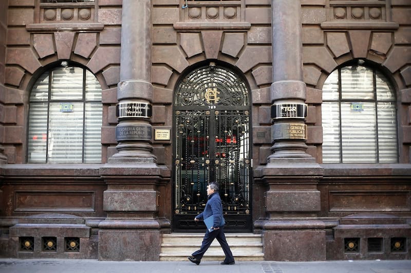 Valparaiso, 4 mayo 2018.
Fachada de la Tesoreria Regional de Valparaiso.
Raul Zamora/ AtonChile.