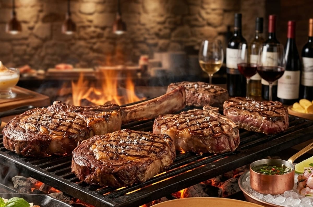 El tenedor libre de carnes a la parrilla que la rompe en Santiago: Ofrece cortes premium y buffet de acompañamientos sin límites