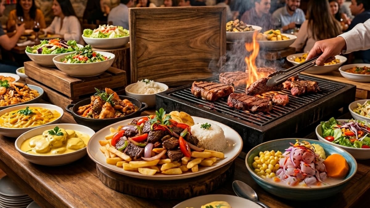 Tenedor libre de comida peruana y parrilladas premium: el imperdible buffet que conquista en Santiago por sus precios y calidad