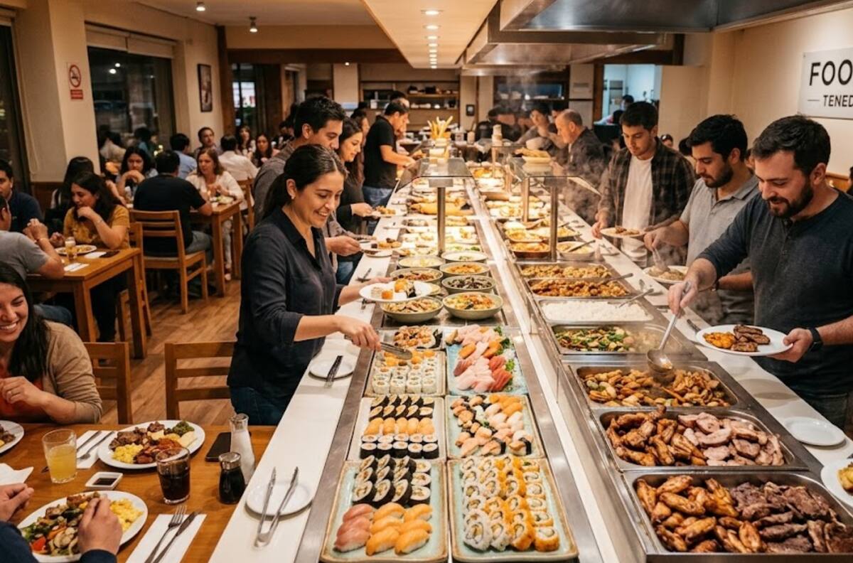 Promete ser el más barato de la RM: El tenedor libre que ofrece carnes, sushi y más de 150 opciones por solo $15.000