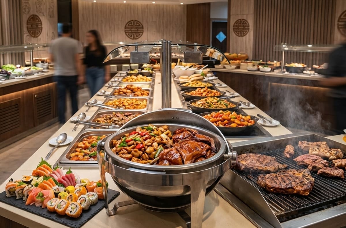 Tenedor libre de comida china y carnes a la parrilla: El imperdible buffet de Santiago que conquista con más de 150 opciones