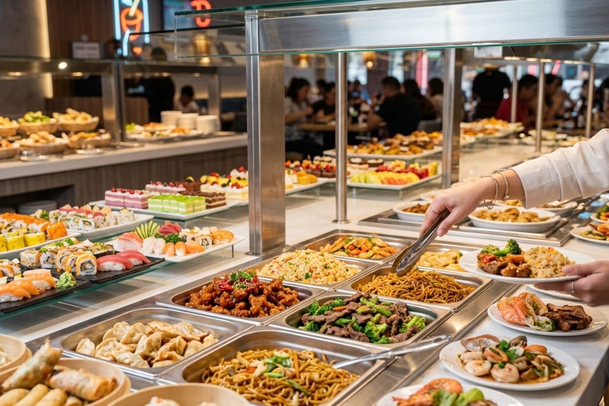 Este imperdible buffet capitalino funciona de lunes a domingo. Foto referencial: IA Google Gemini.