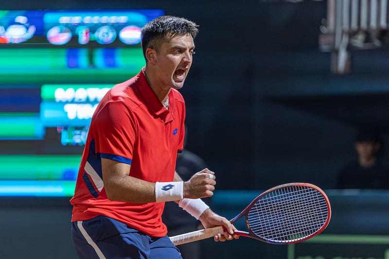 Tomás Barrios avanza en Montevideo y se acerca al top 100 del ranking ATP. Foto: Felipe Escobedo